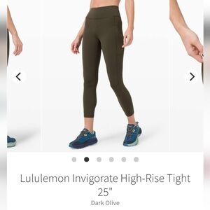 Lululemon Invigorate High-Rise Tight 25"